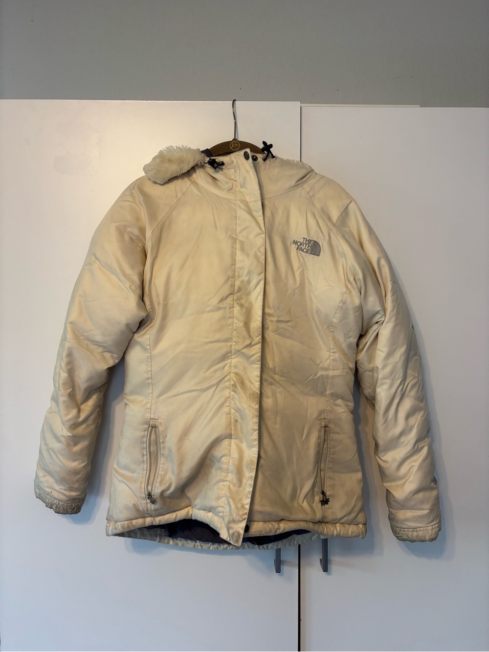 The North Face Women's Cream Insulated Hooded Jacket